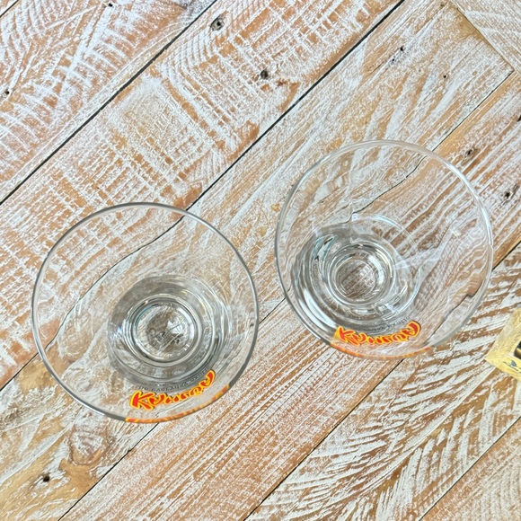 Set of 2 Kahlua Liqueur 6 oz Cocktail Glasses "The Everyday Exotic" 3-3/4" Tall - Picture 2 of 4